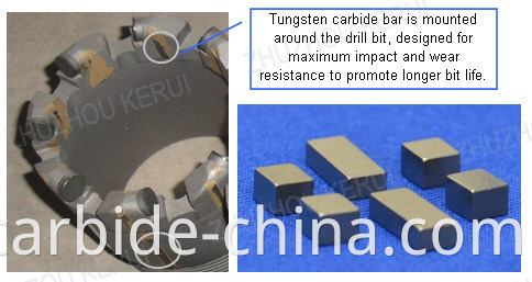 application of carbide protection insert